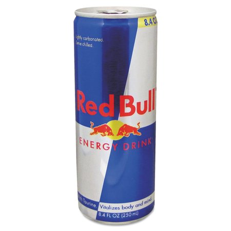 RED BULL Red Bull Energy Drink, Can, 8.4 oz., Ready to Drink, Original, 24 PK RBD99124